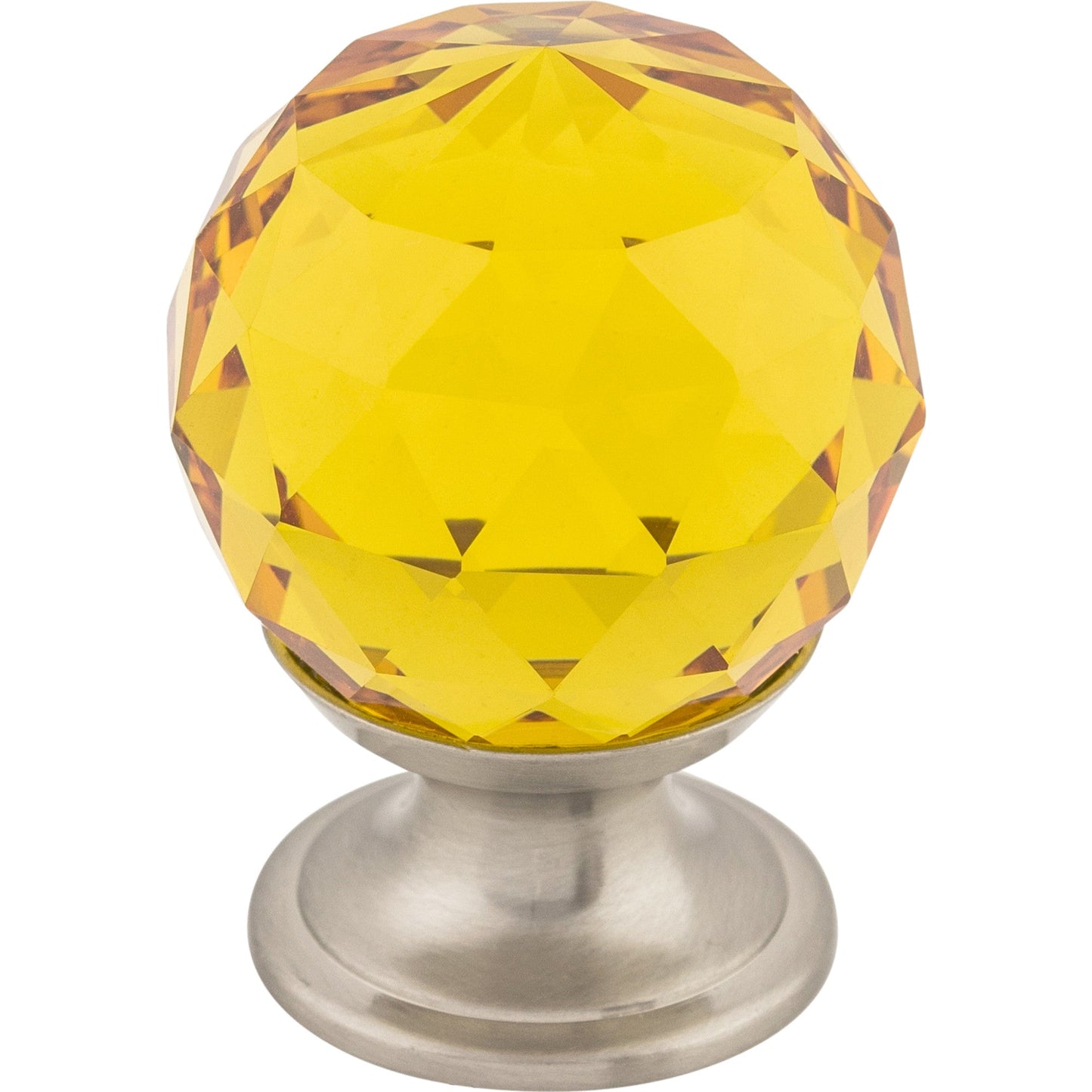 Crystal & Additions Amber Crystal Knob