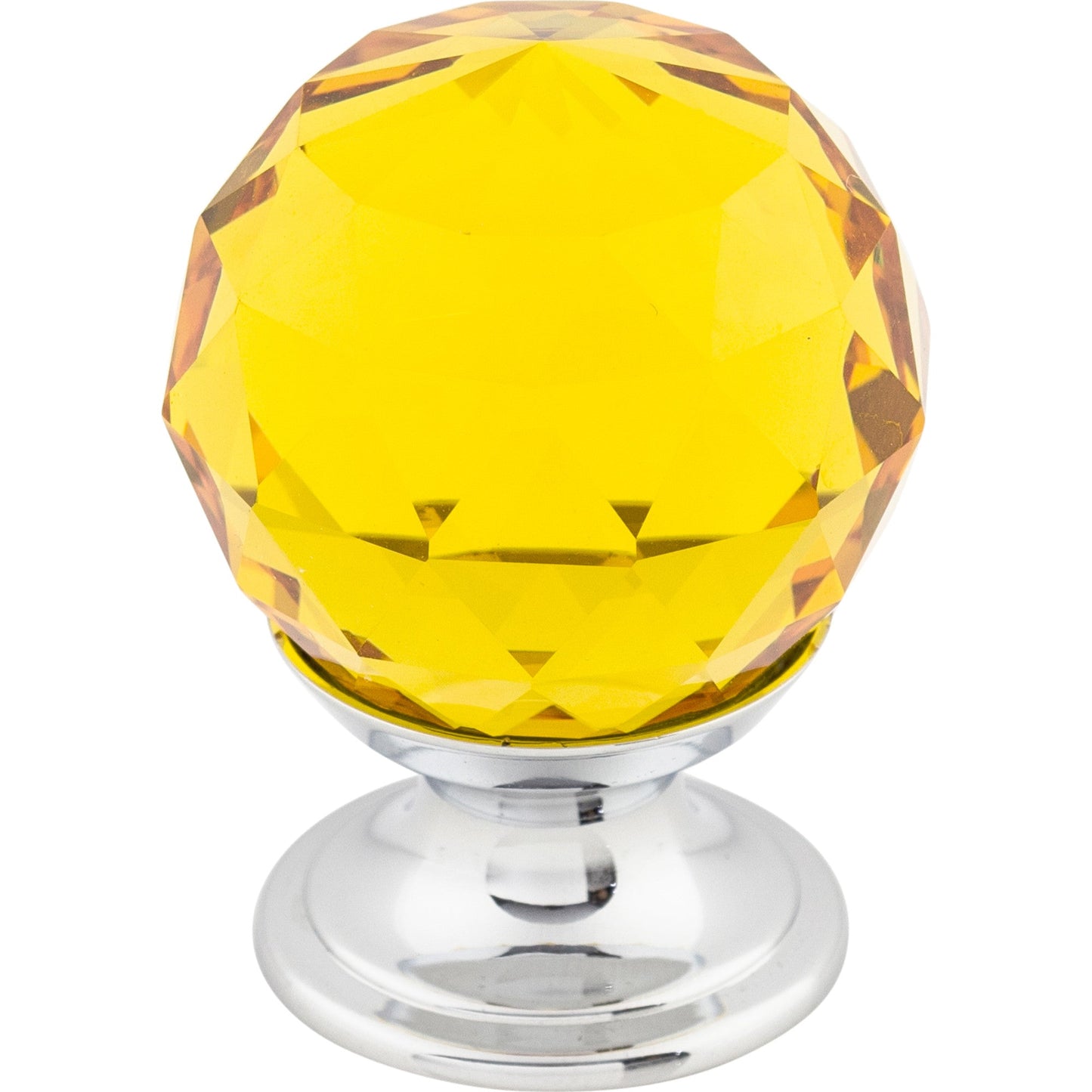 Crystal & Additions Amber Crystal Knob