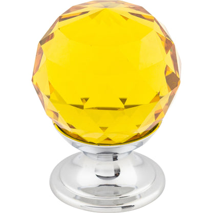 Crystal & Additions Amber Crystal Knob