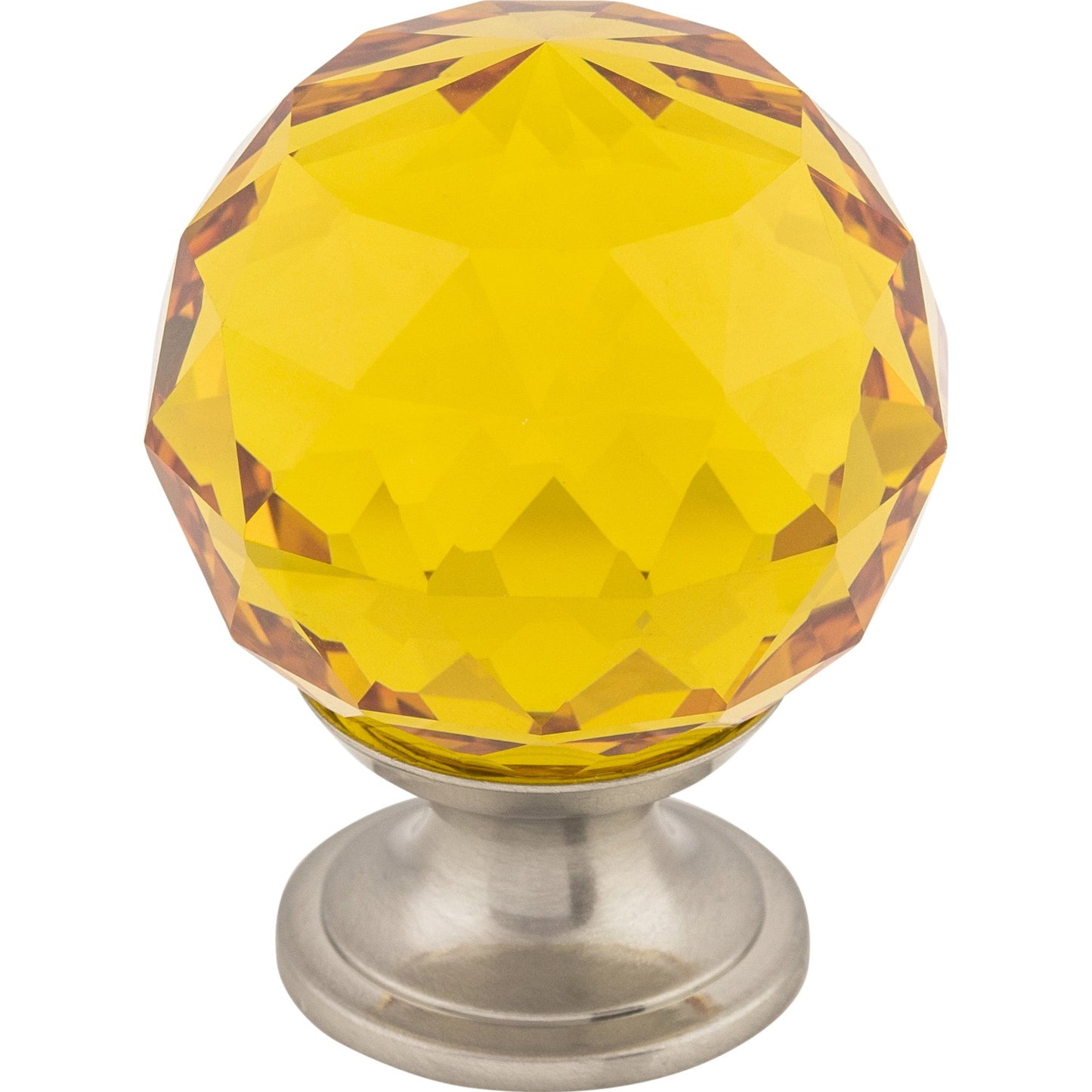 Crystal & Additions Amber Crystal Knob