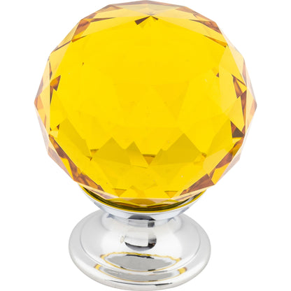 Crystal & Additions Amber Crystal Knob