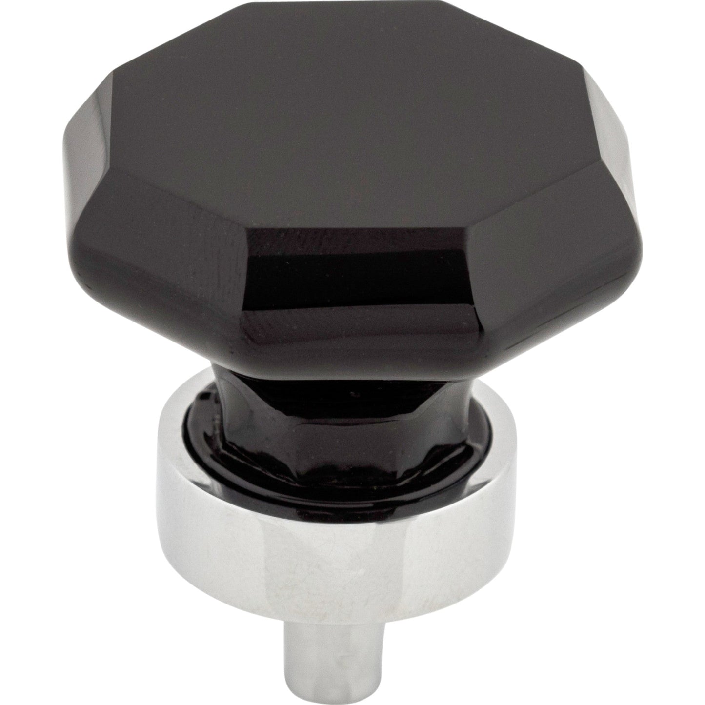 Crystal & Additions Black Octagon Crystal Knob