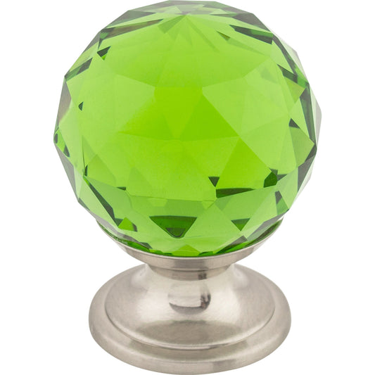 Crystal & Additions Green Crystal Knob