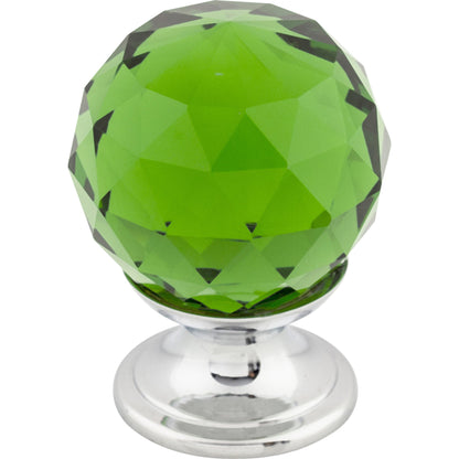 Crystal & Additions Green Crystal Knob