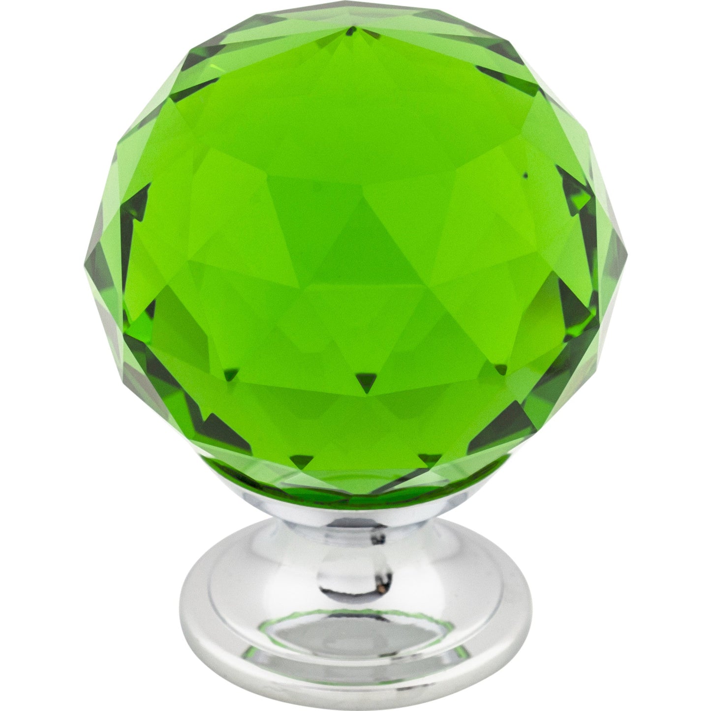 Crystal & Additions Green Crystal Knob