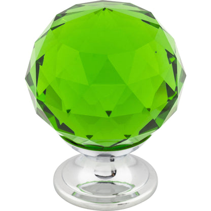 Crystal & Additions Green Crystal Knob