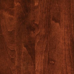 Scarlet stain on brown maple
